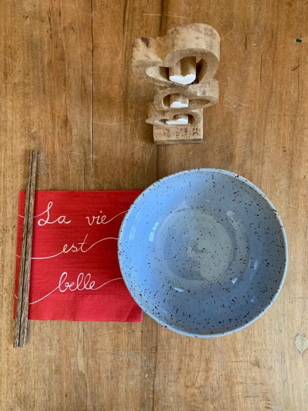 Bol à ramen bleu clair
