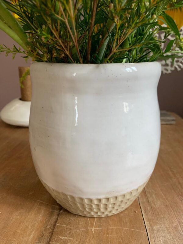 Vase blanc et crème - Image 2