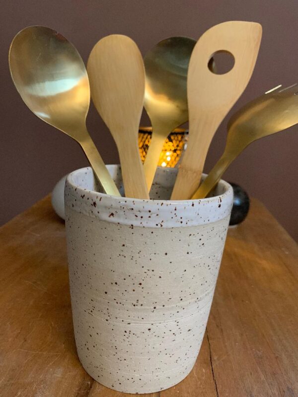 Vase moucheté