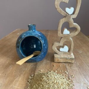 Boule à sel bleue