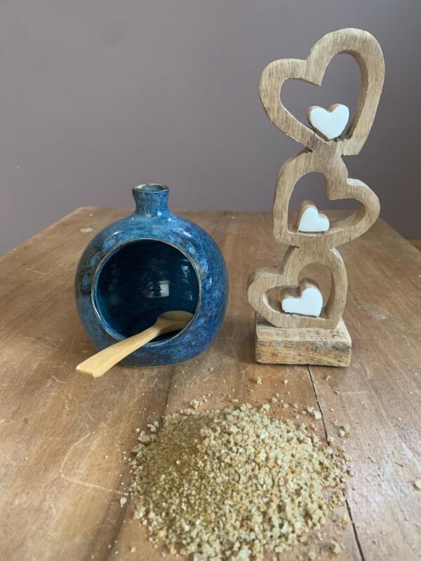 Boule à sel bleue